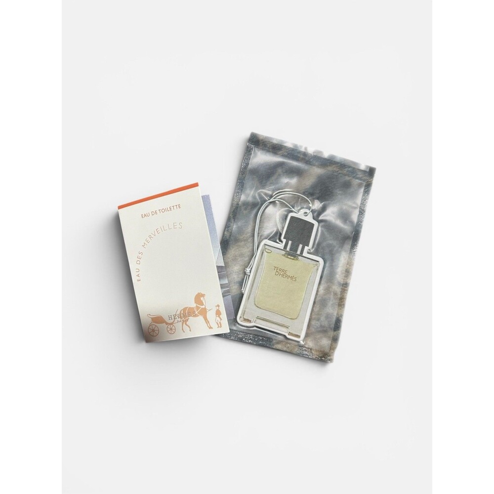 HERMES EAU DES MERVEILLES EDT Vial 2ml Plus TERRE D’HERMES CAR FRESHENER